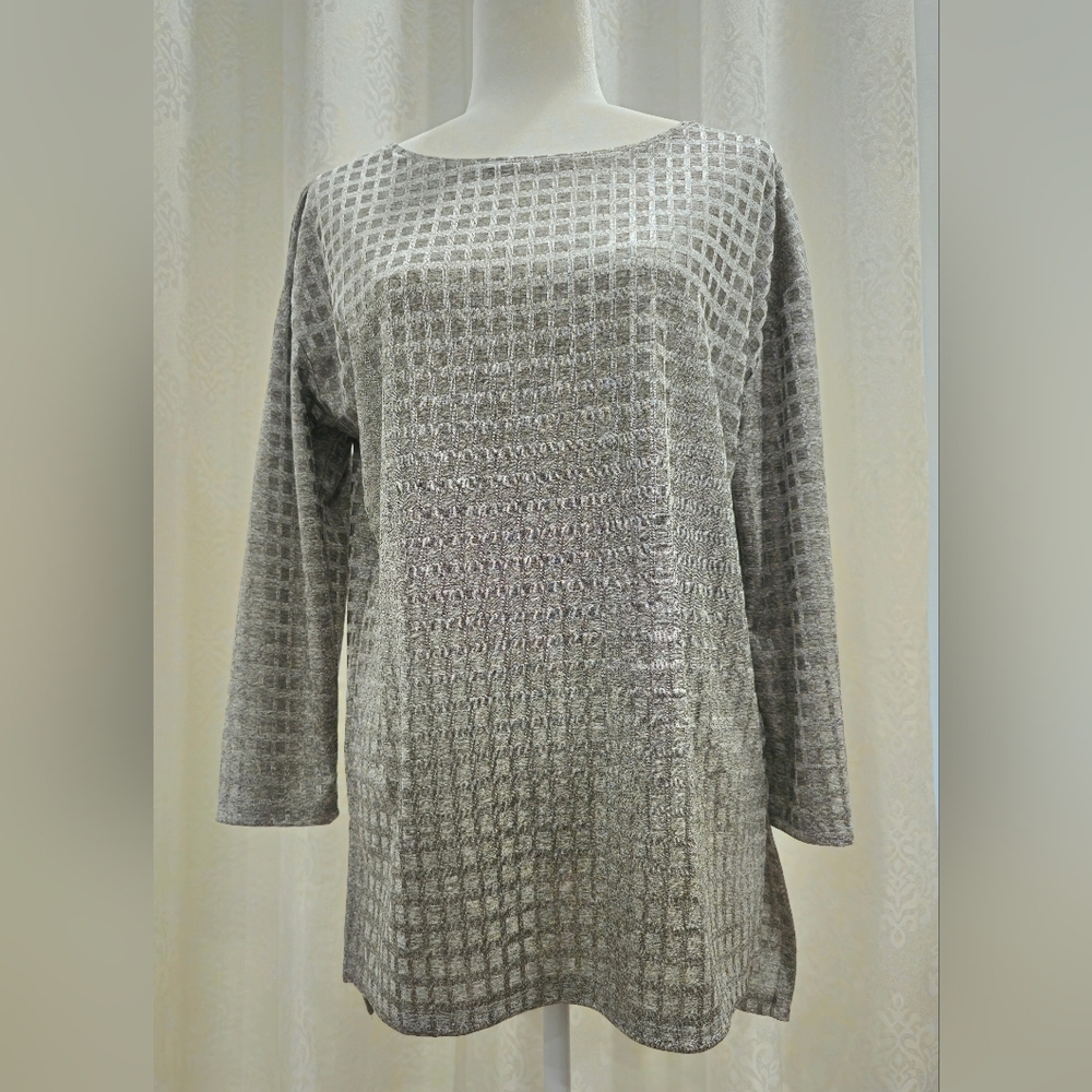 Philosophy Silver / Gray Women's Tunic Top - Size Medium